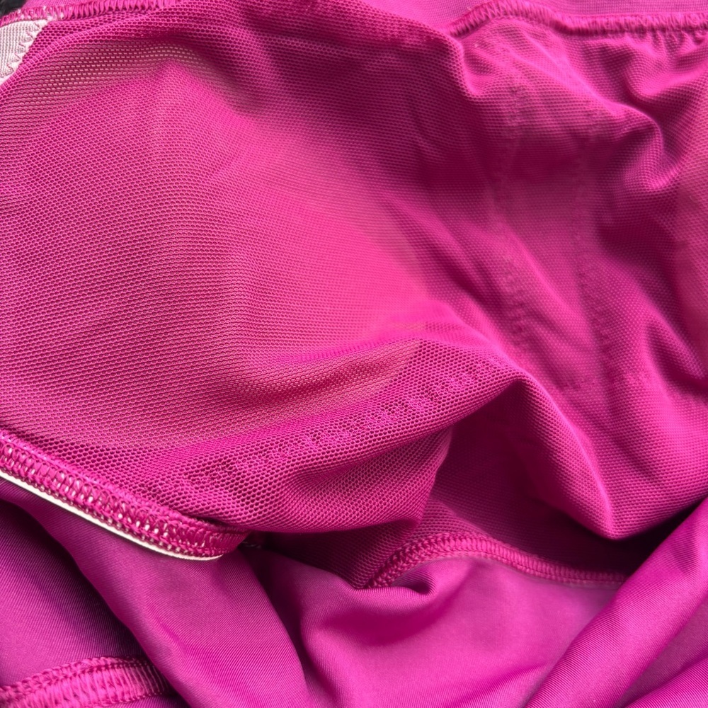 Lululemon Invigorate Training Tank Top Size 2 Magenta Purple High Neck Crop - Picture 10 of 11